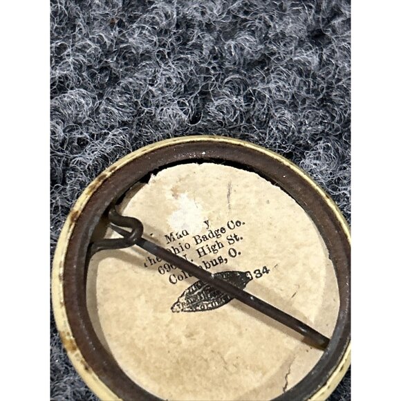 1909 Isaac Wiseman Family Reunion Button Pin Columbus OH Olentangy Park Vintage - Picture 5 of 7